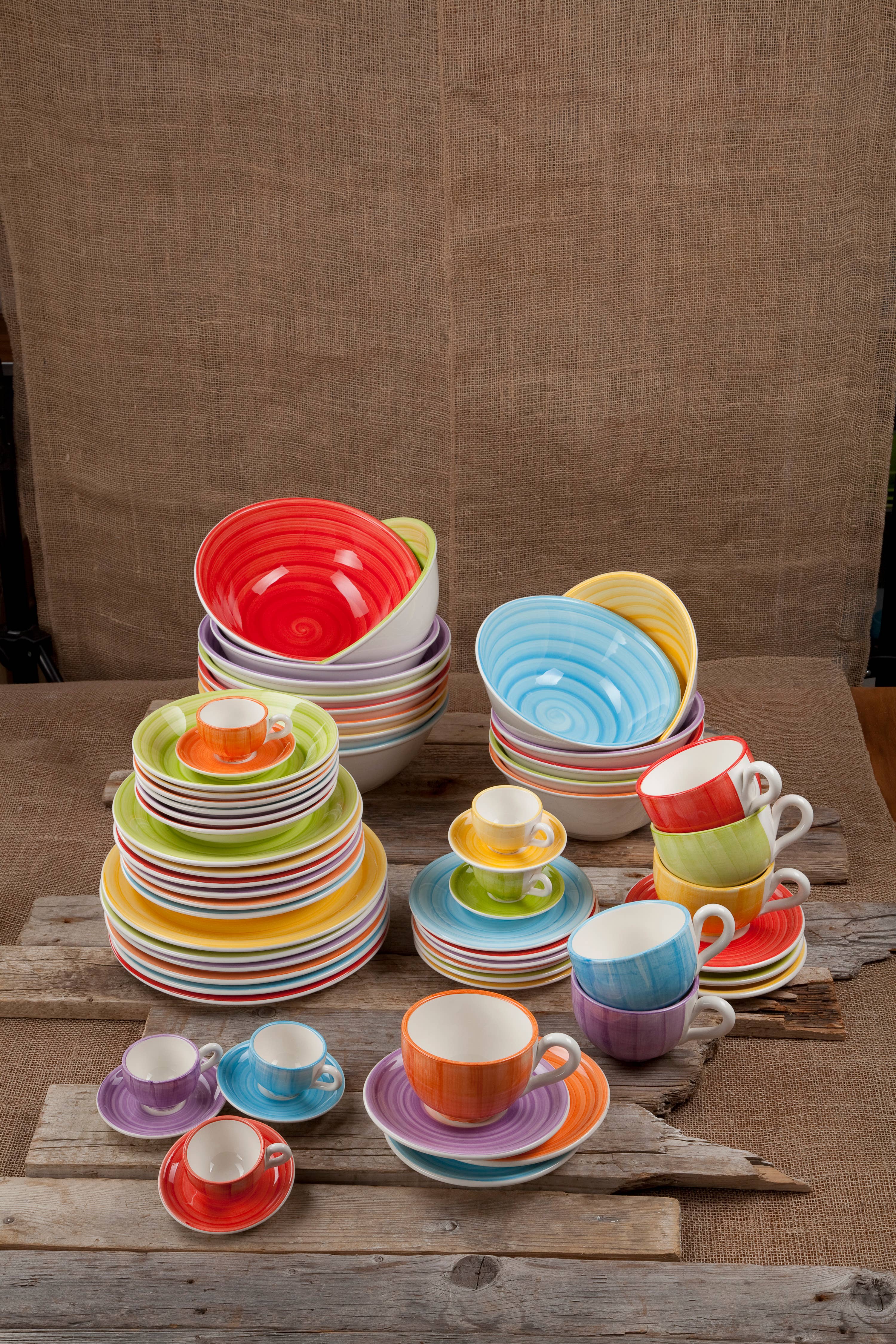 Arcucci Trade - Wholesale Coffee/Tea Cup - POSITANO HAND PAINTED CERAMIC COFFEE MUG 6 COLORS2