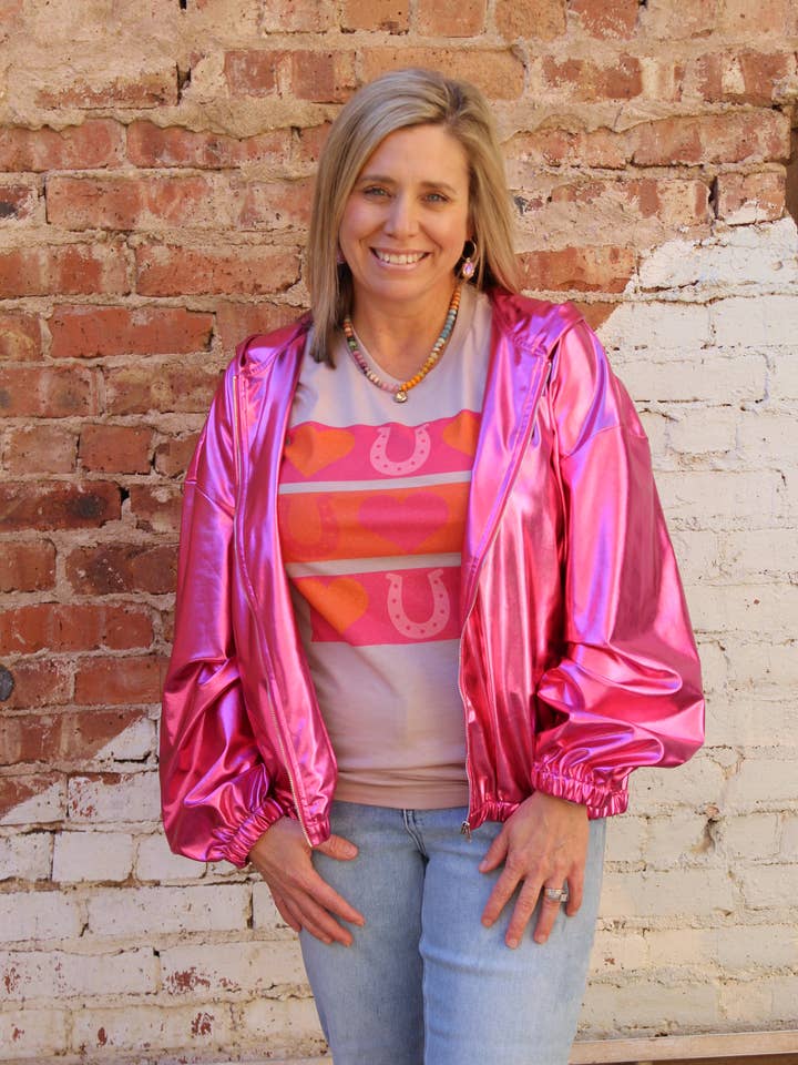 Hearts and Horseshoes - Valentine Graphic T-Shirt for wholesale by Ranch Swag