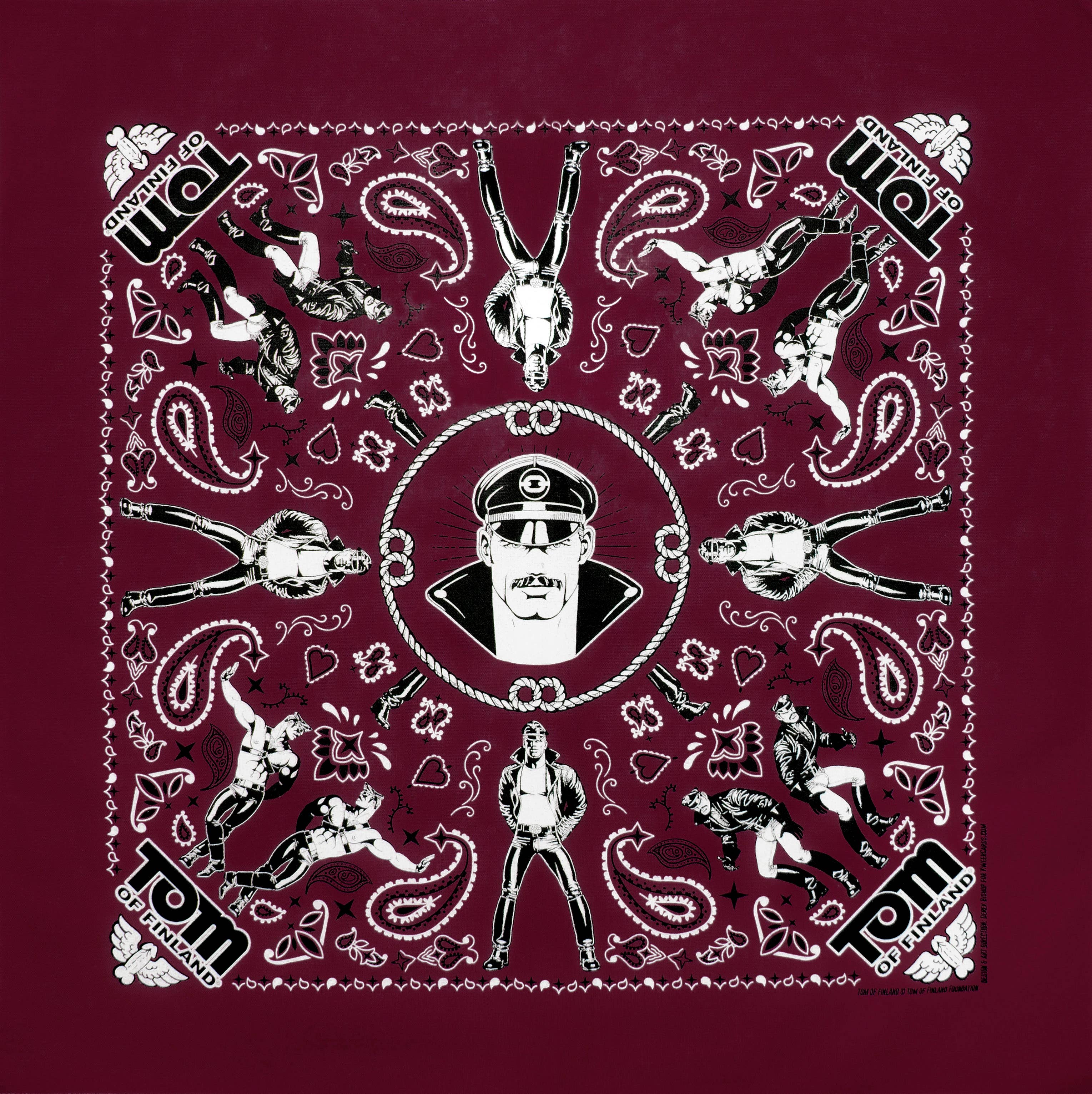 Peachy Kings / Kweer Cards - Vendita all'ingrosso Bandana - Unisex - Mascherina Bandana Tom of Finland (Gay Queer LGBT)6