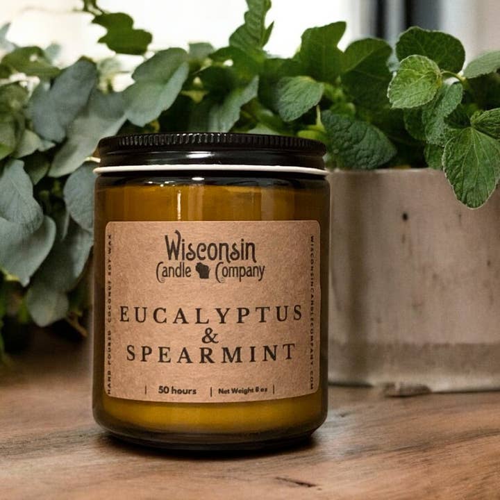 Wisconsin Candle Company – wholesale Jar/filled candle – Eucalyptus & Spearmint 1