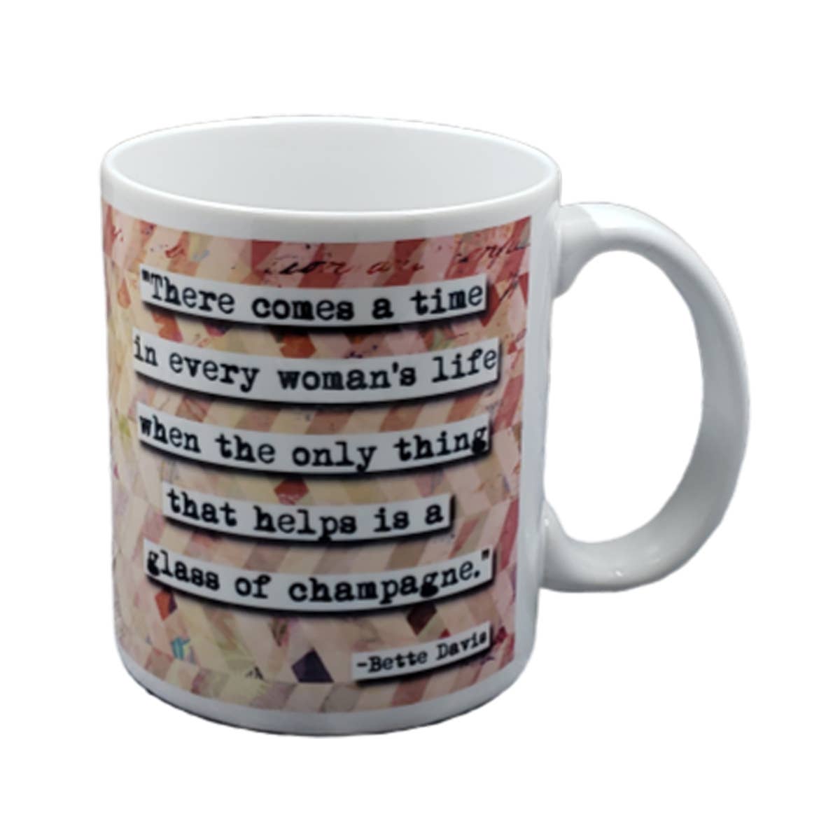 ChicalooKate - Vente Tasse à café - Bette Davis Tasse à café en verre de champagne avec citation0