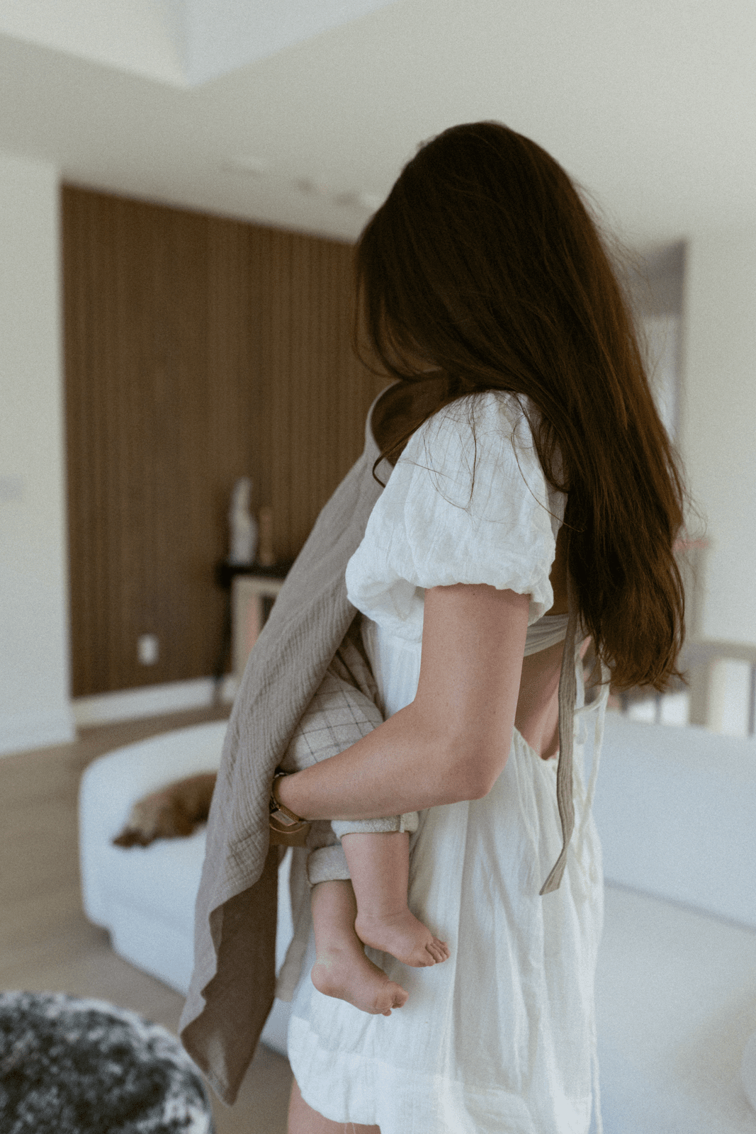 TISU - Vente Couverture d'allaitement - Maternité - TISU couverture d’allaitement, taupe clair2