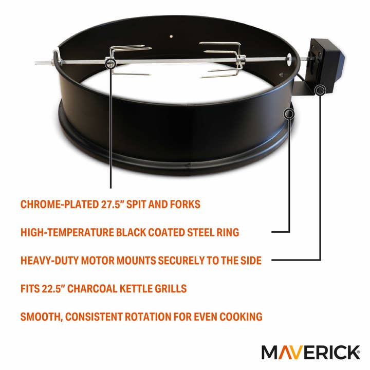Kitchen Supply - Wholesale Outdoor Grill Tools - Motorized Rotisserie Ring Kit1