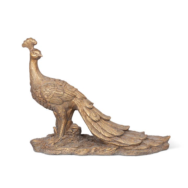 Cameo Peafowl Statue for wholesale by Park Hill Collection