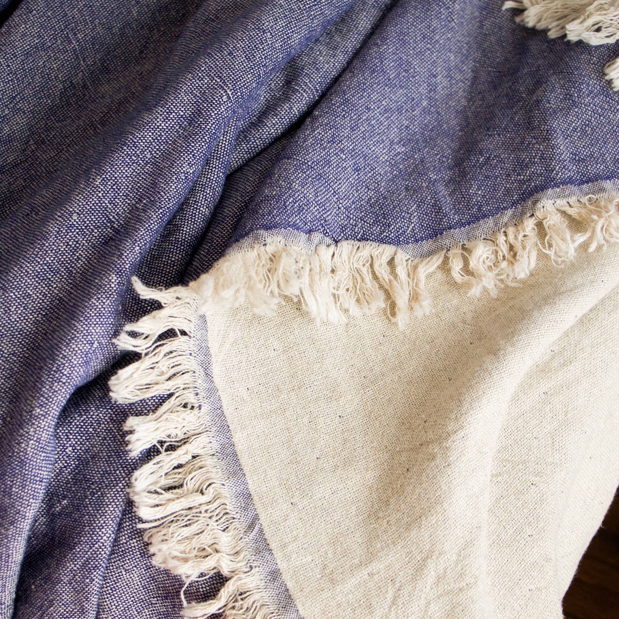 Primitive - Wholesale Decoratiedeken - Barbaresco omkeerbare plaiddeken van linnen W015