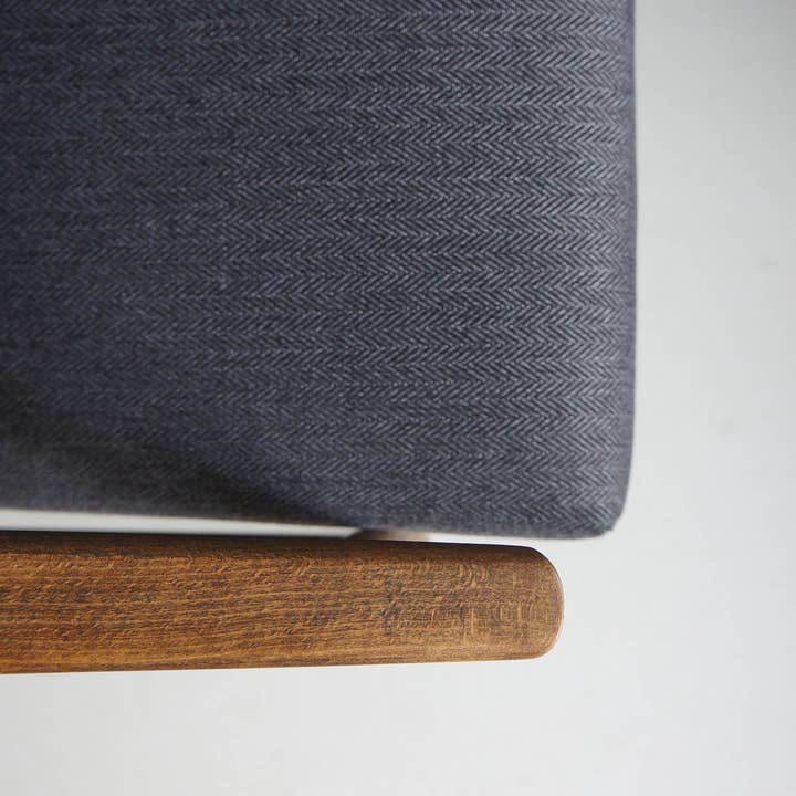 Workshop of Forms - Wholesale Chair - Vintage Armchair From Mid Century, Brass Finishes, Graphite