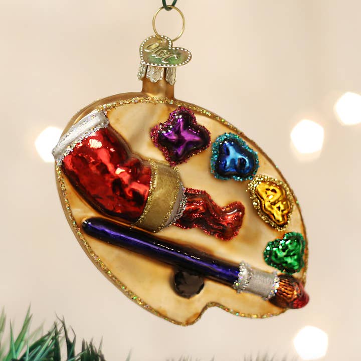 Artist's Palette Ornament for wholesale by Old World Christmas