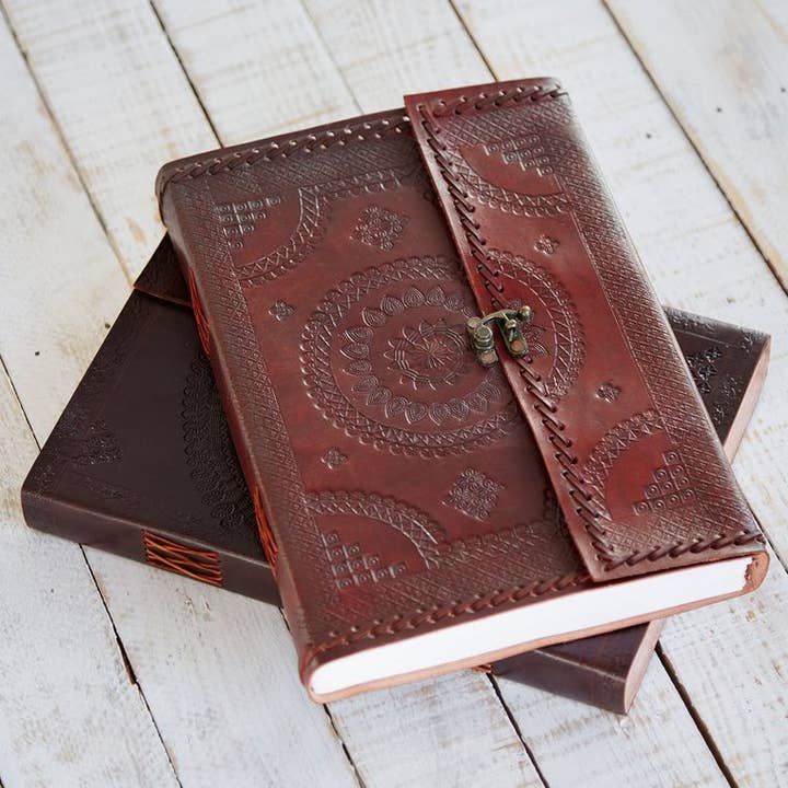The Paper High Gift Company Limited - Wholesale Journal/Diary - Handcrafted A4 Embossed Leather Journal Notebook - Handmade