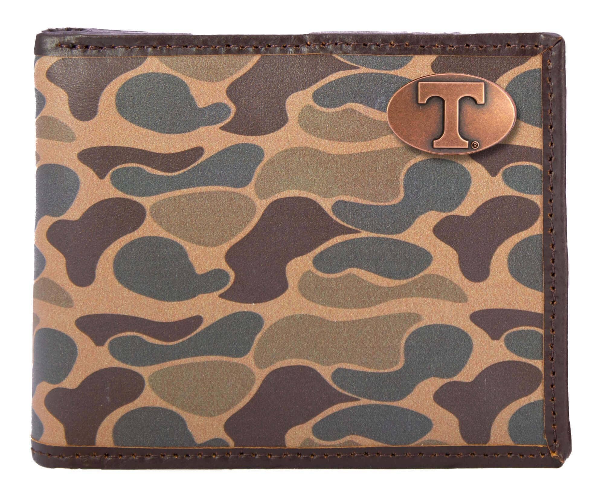 Zep-Pro - Wholesale Wallet - Men's - Tennessee Vols Men's Bifold Old School Camo Leather Wallet.9