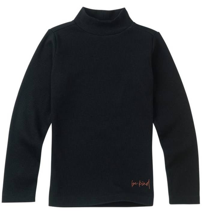 Schwarzer Woody - Rollkragenpullover für den Großhandel von Be Kind