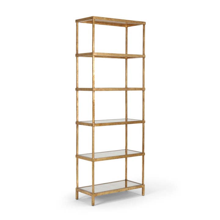 LOOMLAN - Wholesale Free Standing Shelf - Durable Iron Frame Classic Etagere