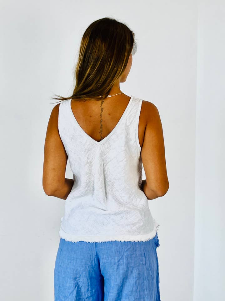 Linen & More - Wholesale Tank Top - Women's - REF 21591 100% SISA LINEN T-SHIRT21