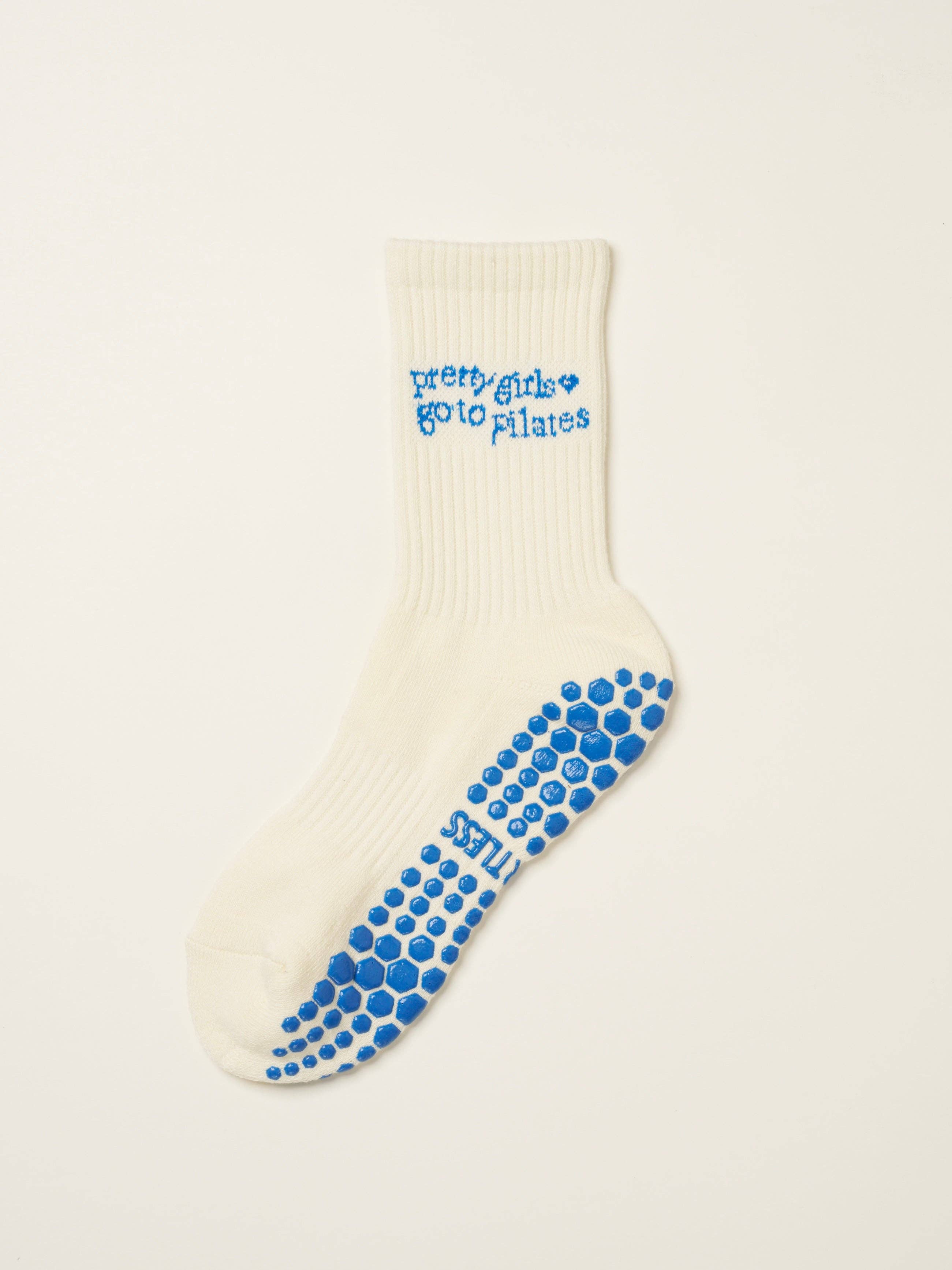Effortless Club - Wholesale Socks - Women's - 🩰 Pilates Girl Grip Sock [French Blue], Pilates Socks2