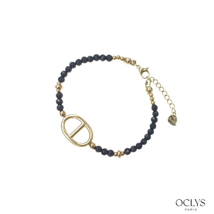 Oclys – wholesale Beaded bracelet – Natural stone bracelet with gold stainless steel Lili6