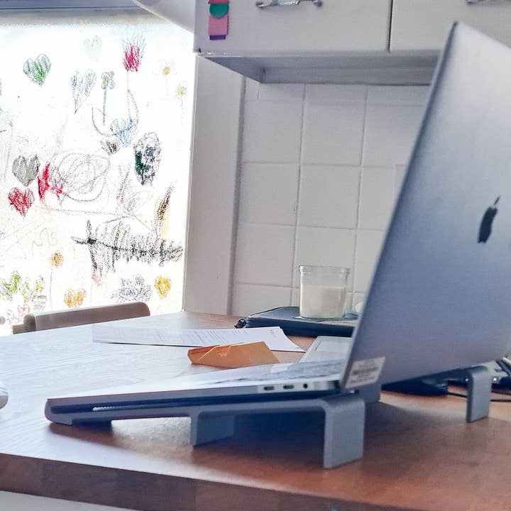 Laptop Stand Ergonomic Tilt Prop Platform Extra Grip Adjustable Cooling for wholesale by Topoco Art