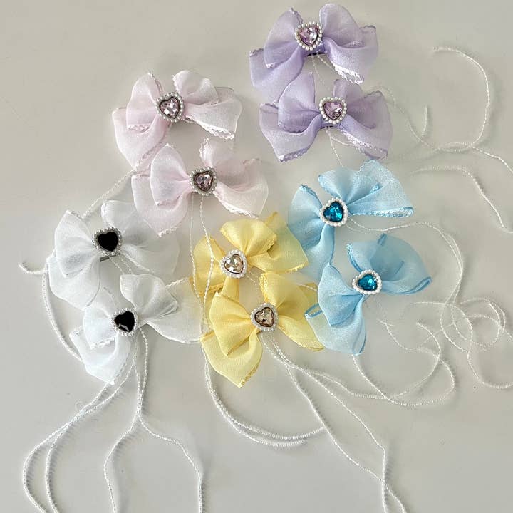 Fairy ribbon hair clip for wholesale by Mermonde