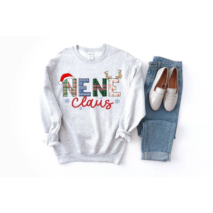 Southern Attitude Designs Inc - Wholesale Graphic Sweatshirt - Women's - Nene Claus Christmas Sweatshirt