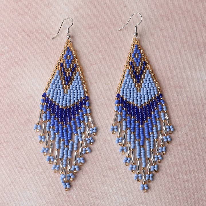 Gypsy Soul - Wholesale Dangle Earrings - Miyuki Soul Flow Earrings - 6 Pairs4