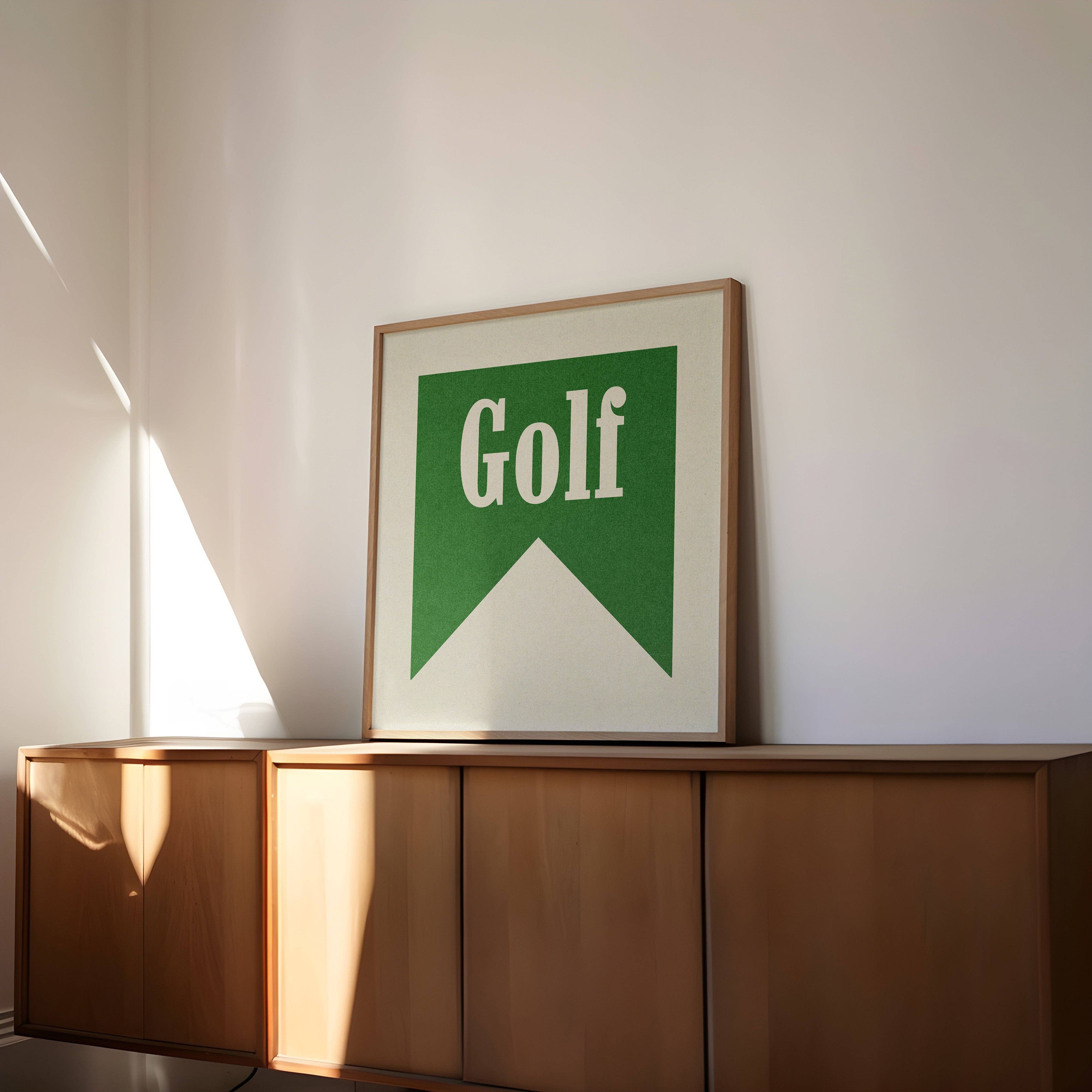 Tejas Country Club - Wholesale Art Print - Retro Golf Poster Banner Art (FLAT)5