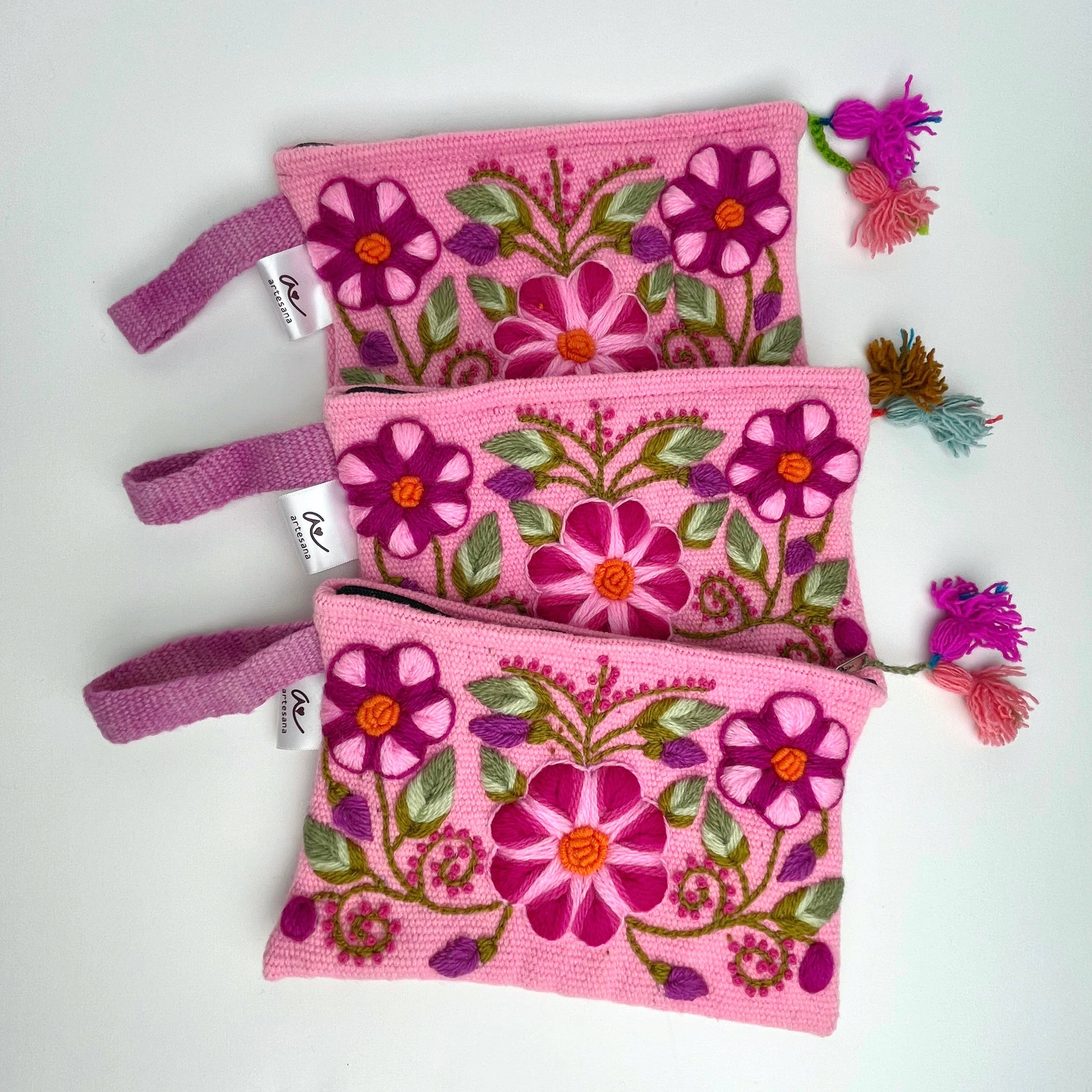 Artesana Love - Wholesale Pouch - Women's - Florencia Hand Embroidered Pouch0