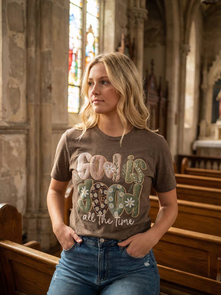 BC DTF DEUS É BOM CAMISAS, T-SHIRTS, T-SHIRTS, por atacado de L&B Life