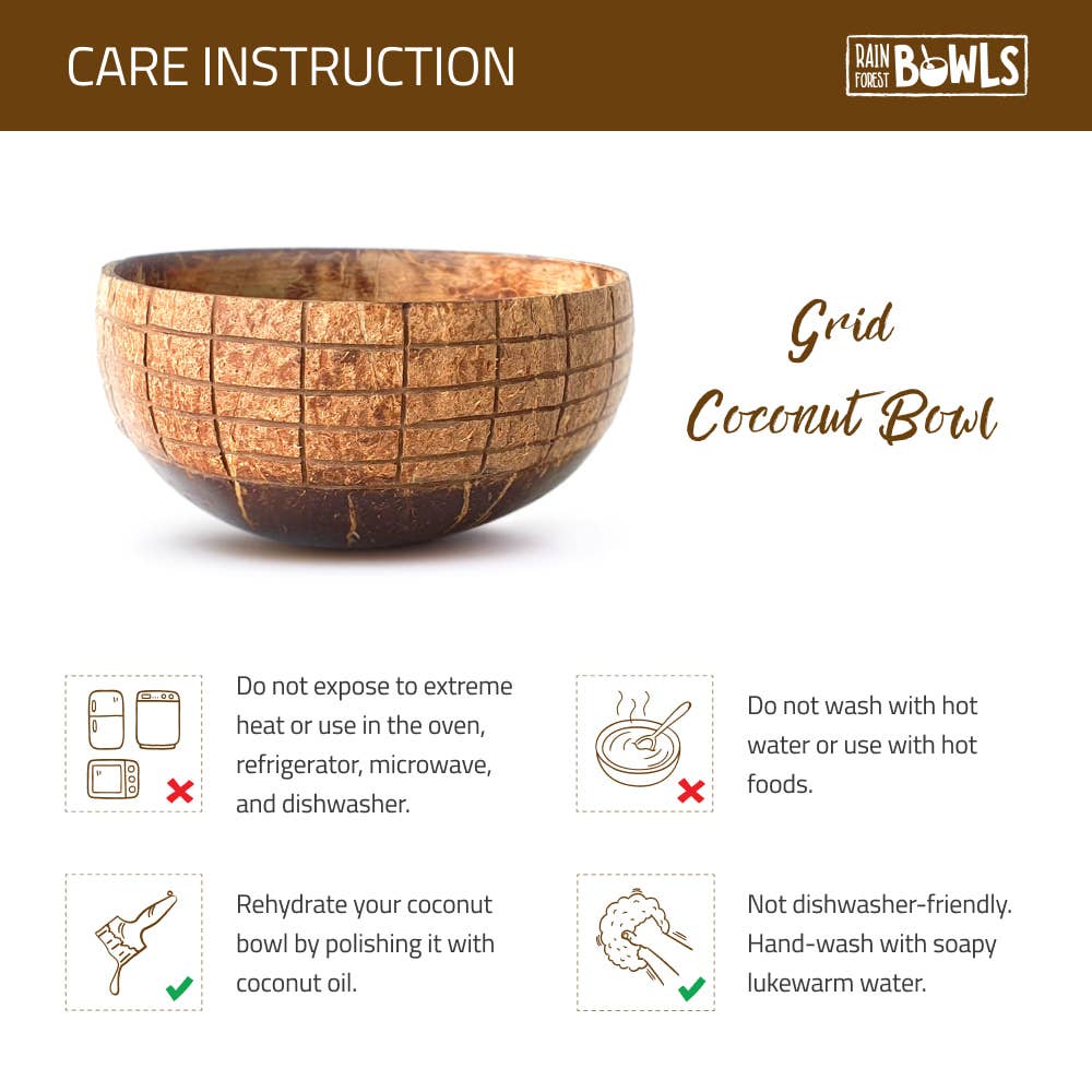 Rainforest Bowls - Vendita all'ingrosso Ciotola - Ciotola di cocco griglia3