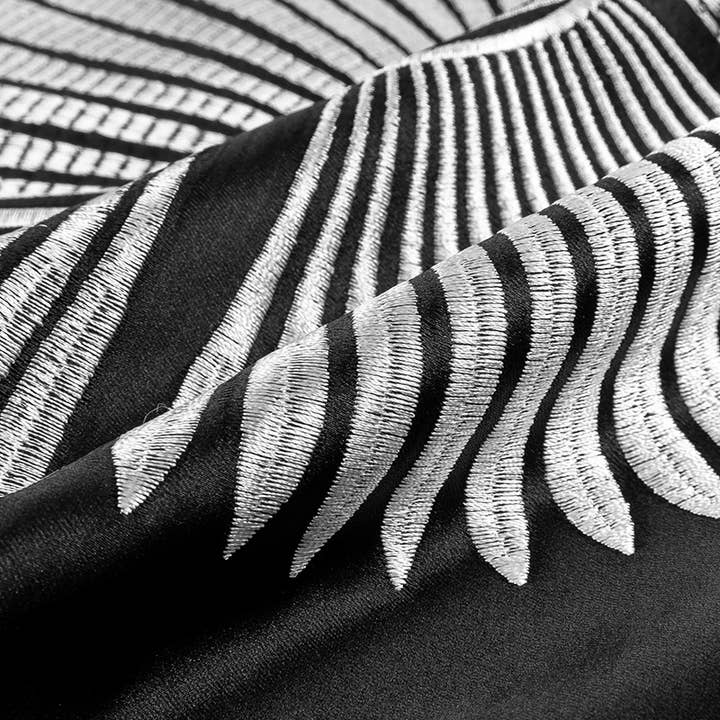 Cushion Passion Studio - Wholesale Bedding pillowcase/sham - Black Cushion Cover,Silver Pillow,Embroidered Pillow3