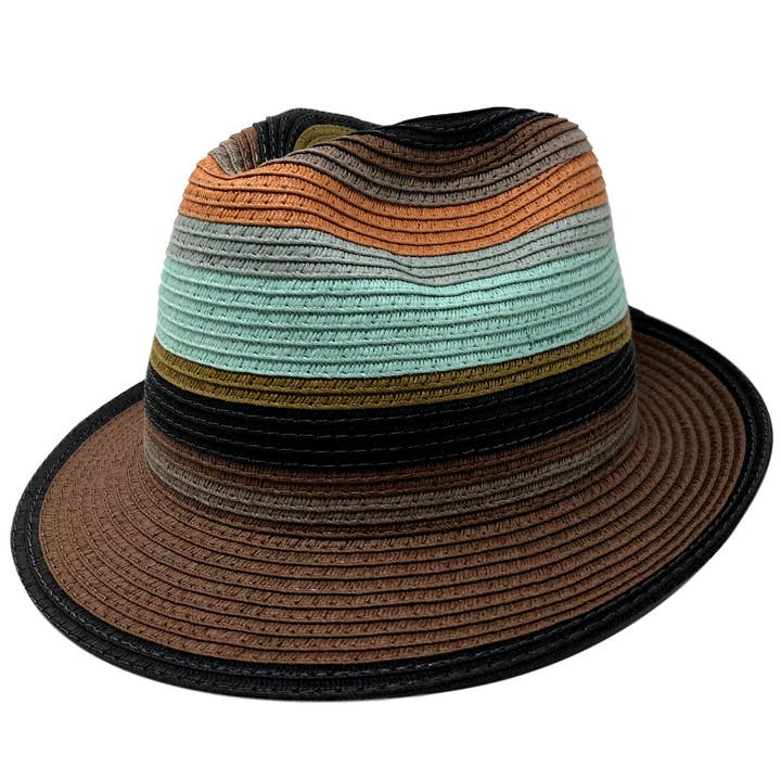 One Fresh Hat - Wholesale Straw Hat - Unisex - Multi Color Stingy Brim