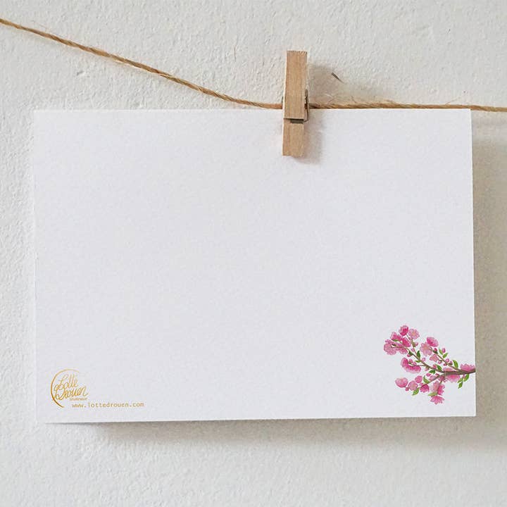 Lotte Drouen - Wholesale Postcard - Cherry Blossom Card1