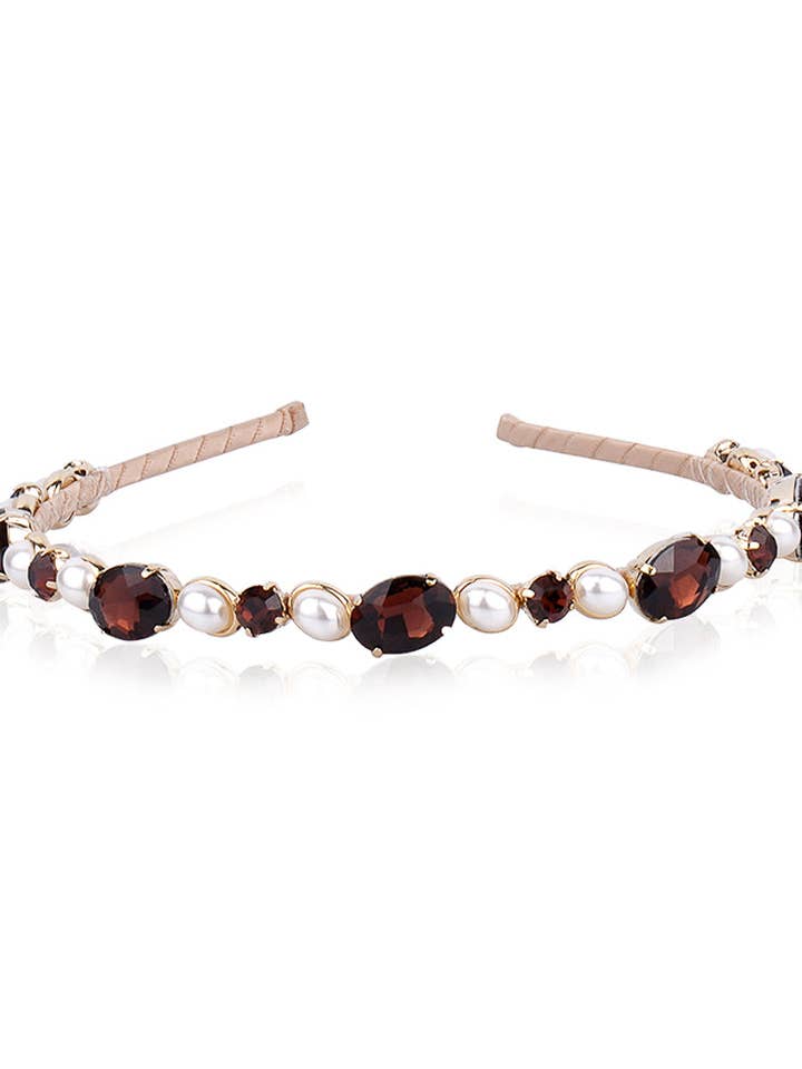 SWAROVSKI AND PEARL HAIRBAND for wholesale by LIMLIM