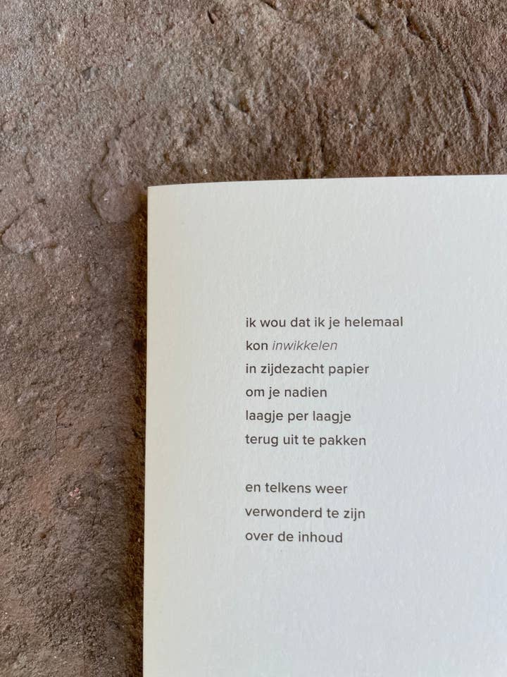 wenskaart liefde - 'inwikkelen' voor wholesale door Pas de deux