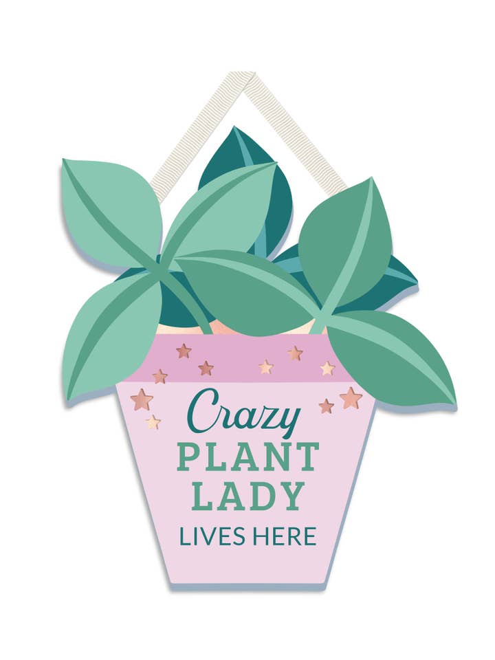 Mtw0986 | Crazy Plant Lady | £2.08 Each Of 2) for wholesale by WPL Gifts
