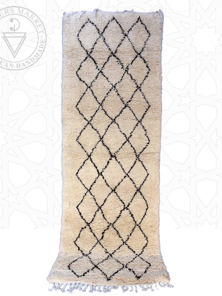 Tapete marroquino Beni Ourain por atacado de Berbers Market