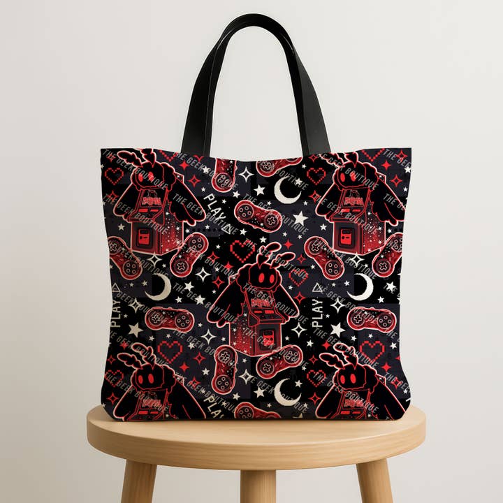 Bolso con cremallera de libro de videojuego de arcade de Mothman Cryptid para venta al por mayor de The Geek Boutique