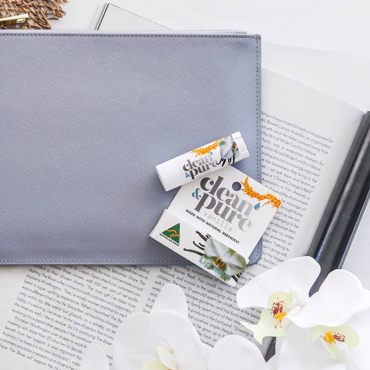 Clean & Pure - Wholesale Lip Balm - VANILLA LIP BALM NATURAL AUSTRALIAN2