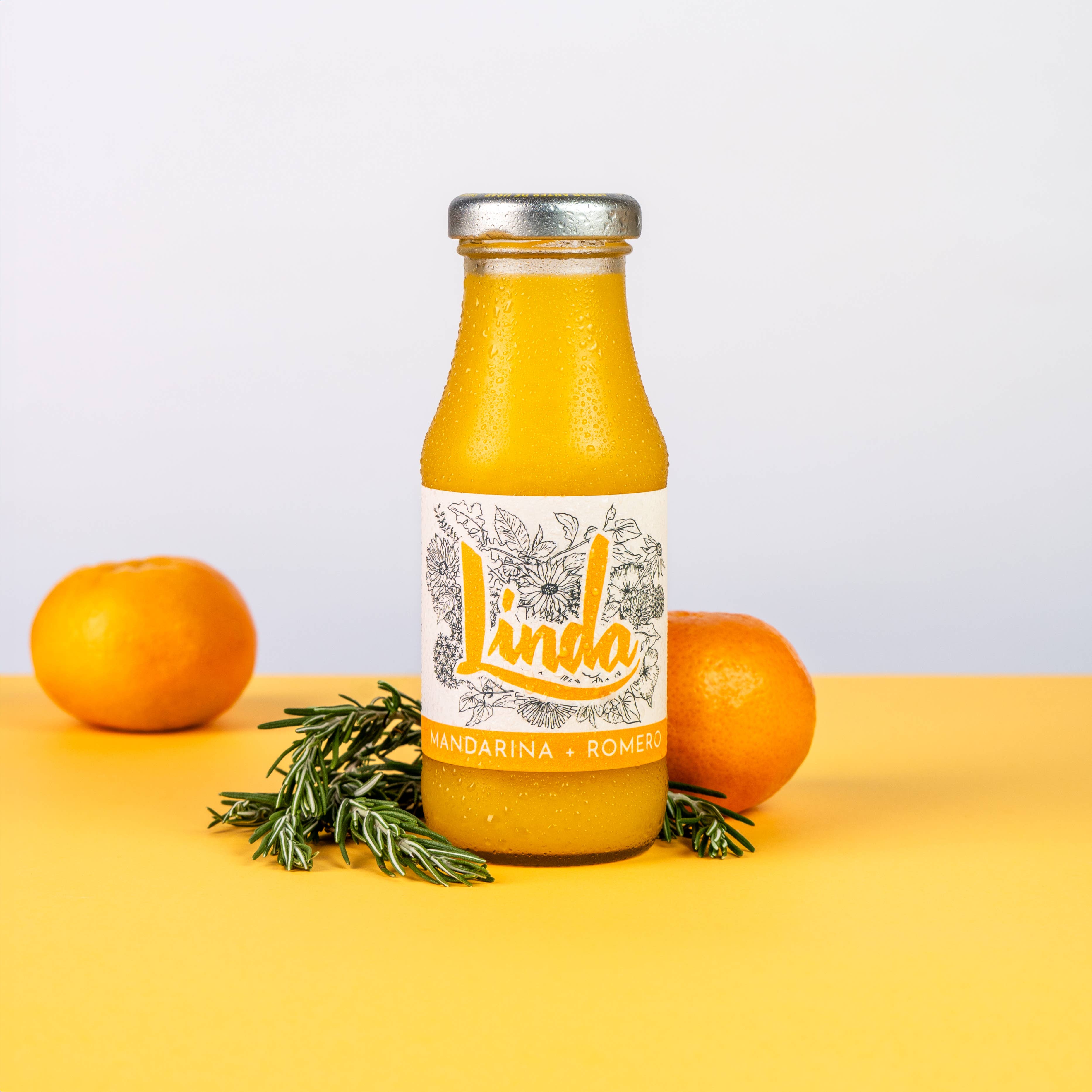 Linda Drinks - Wholesale Fruit Juice - Organic Tangerine with Rosemary 200 ml