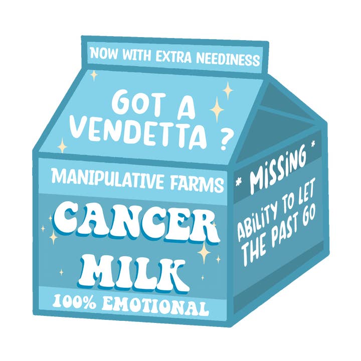 Water bottle sticker, Zodiac Sticker, cancer for wholesale by MJ Alleyway