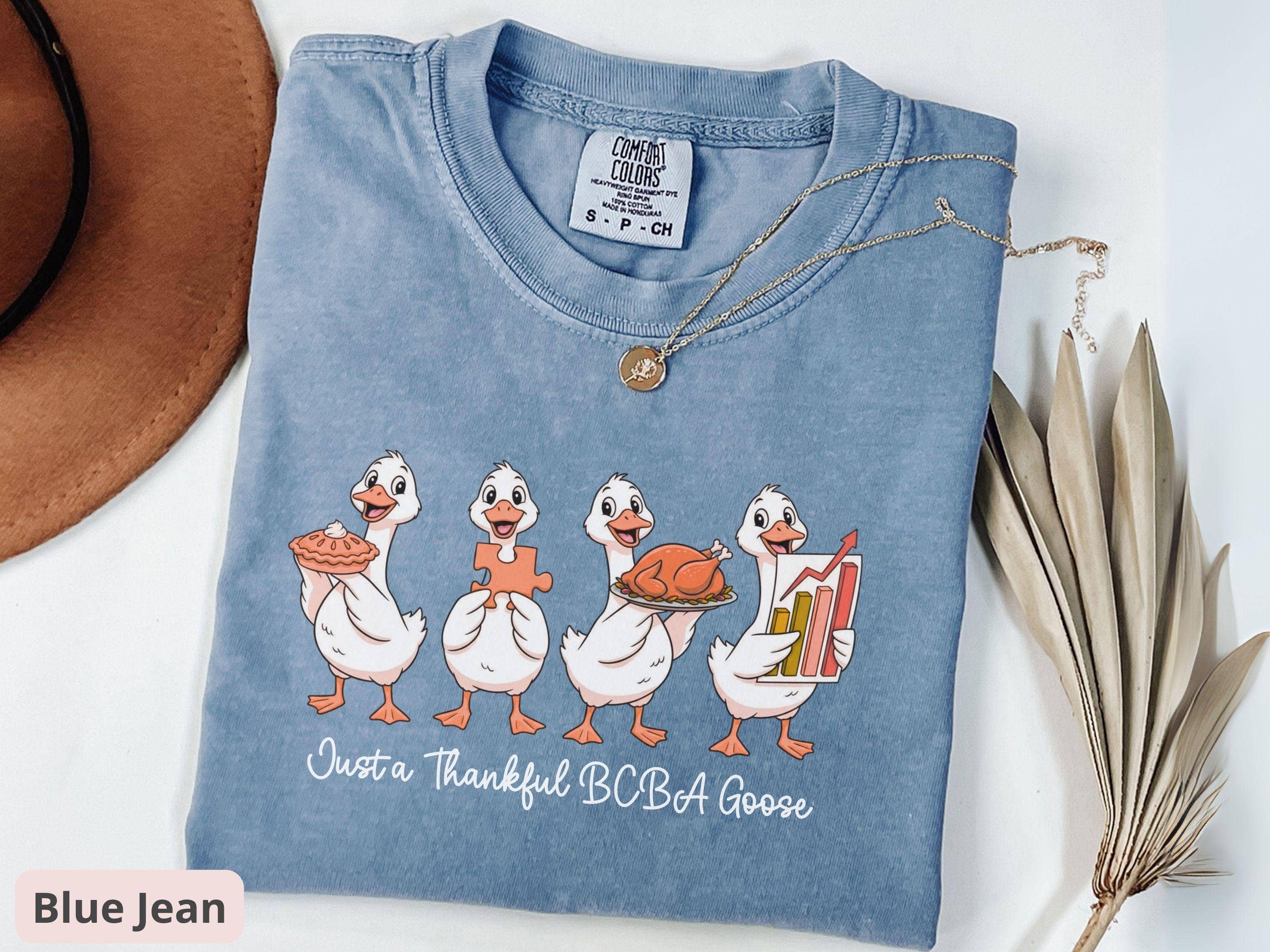 Glaime - Wholesale T-Shirt (Graphic) - Women's - Comfort Colors Thankful BCBA Goose Women Shirt, Funny ABA5