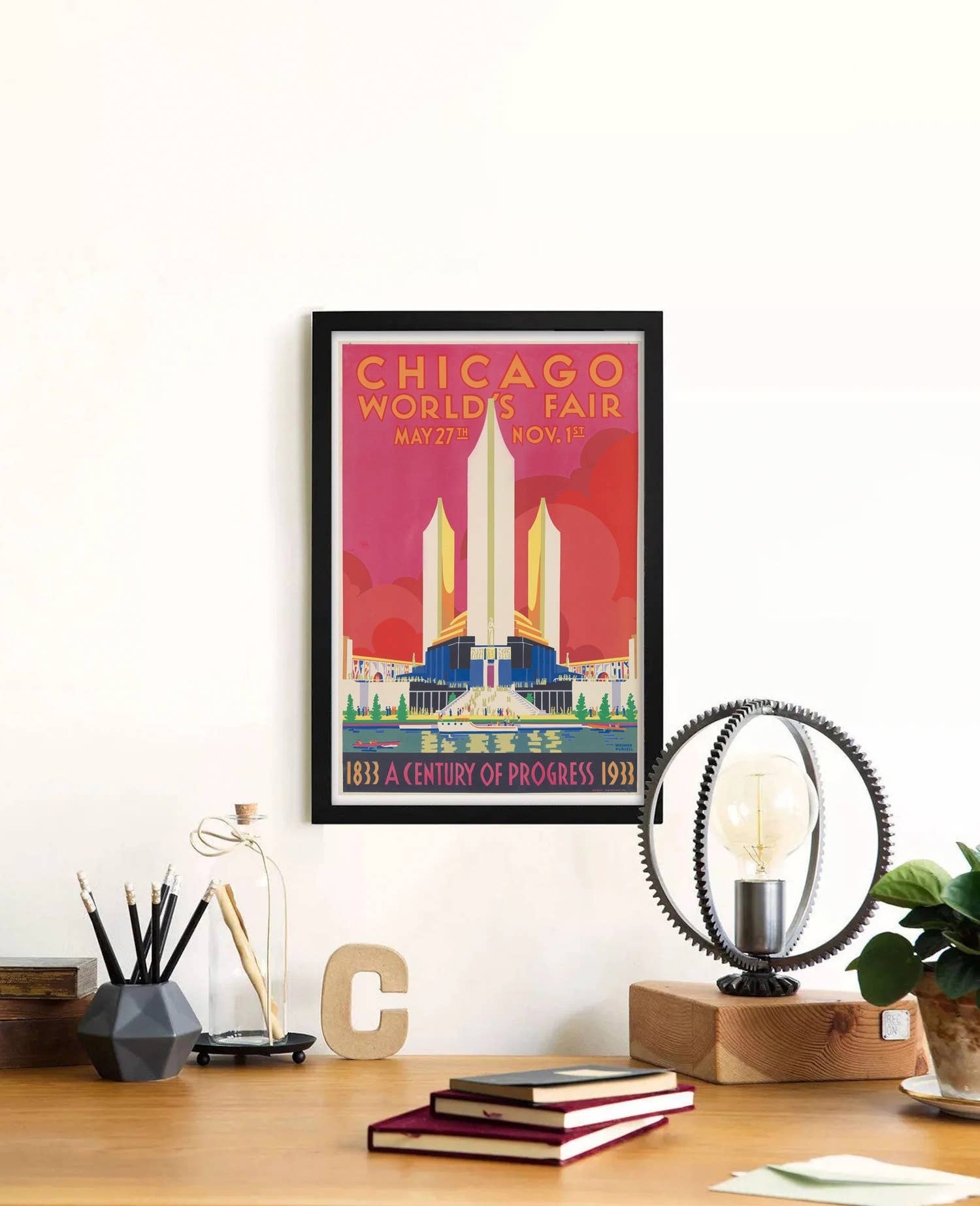 The Curious Desk - Wholesale Poster - Chicago World’s Fair 1933 by Weimer Pursell Travel Poster2