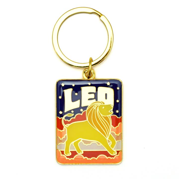 Leo Keychain for wholesale by Lucky Horse Press