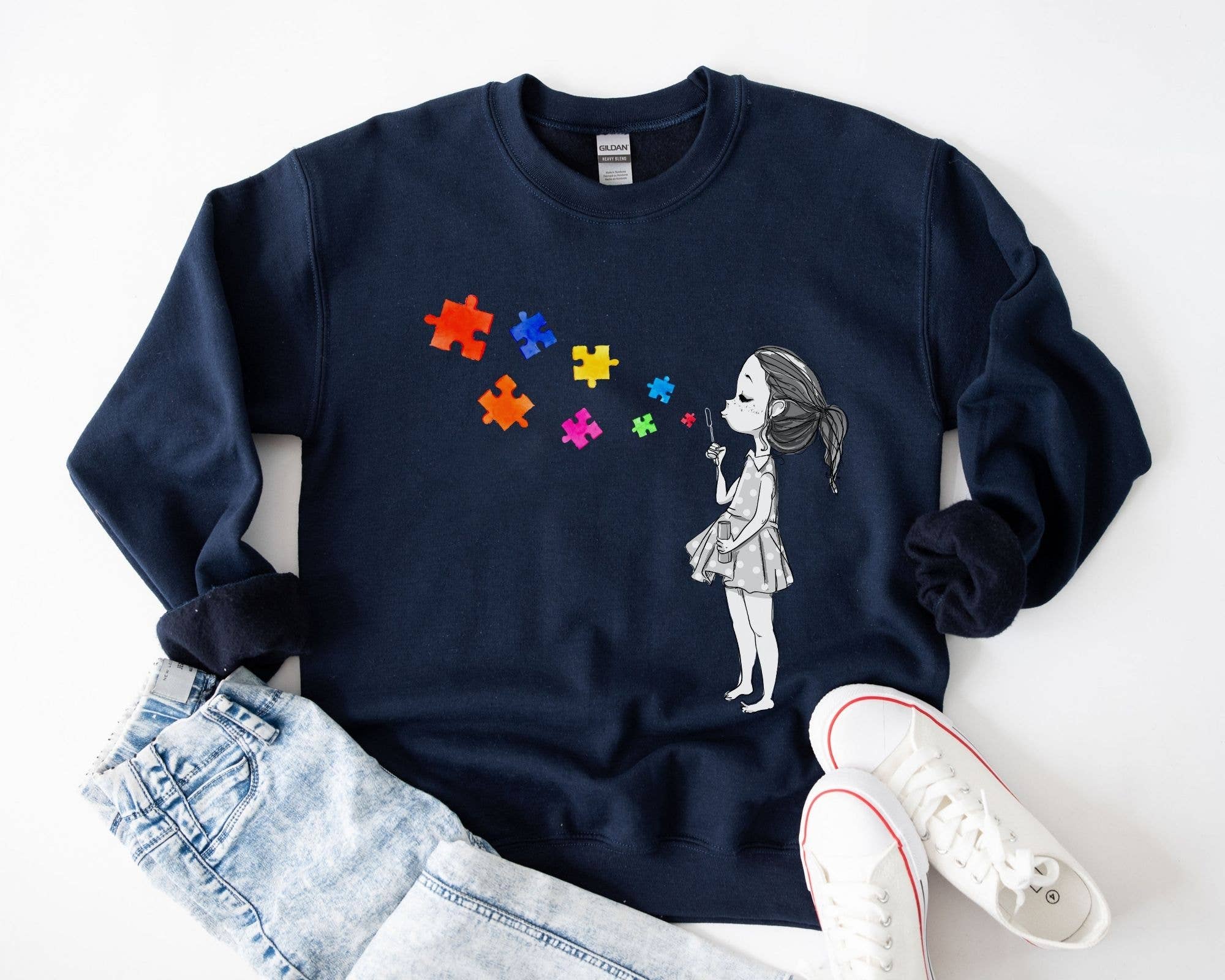 Vivtrek - Wholesale Graphic Sweatshirt - Unisex - Autism Sweatshirt, Autism Mom Shirts, Autism1