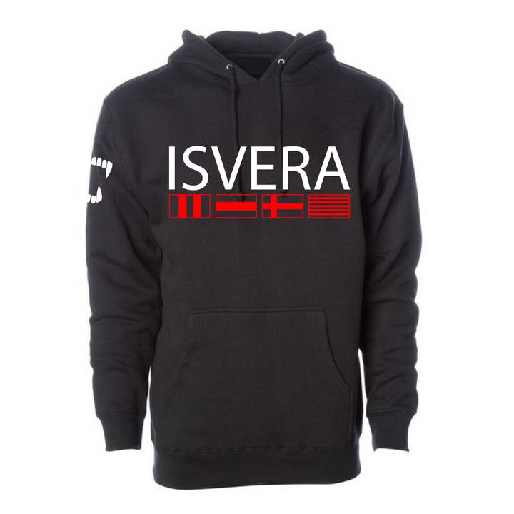 ISVERA Universatile Pullover Hoodie // Black for wholesale by ISVERA