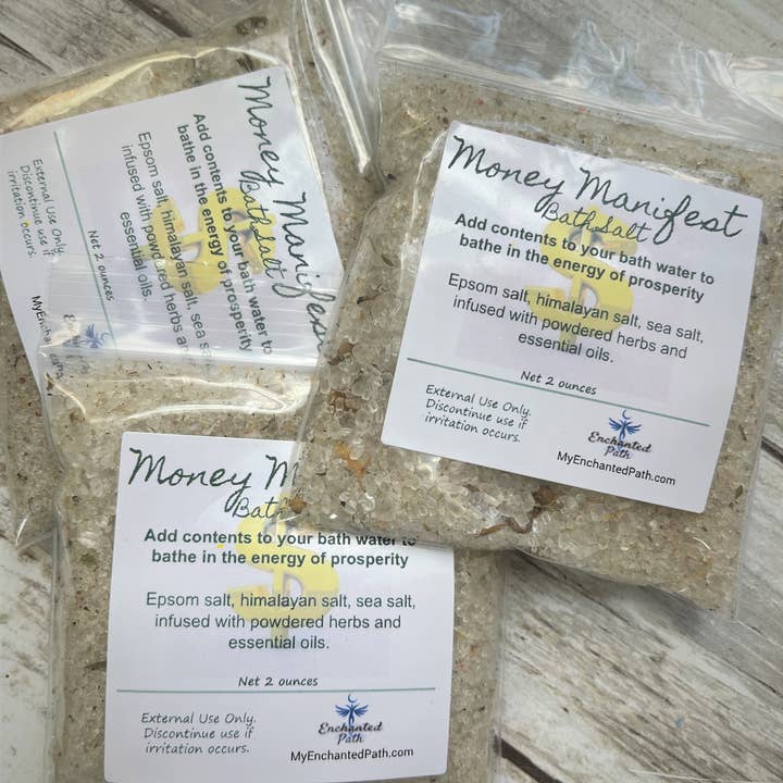 My Enchanted Path - Wholesale Bath Salts - Money Manifest Bath Salt | Prosperity Ritual Salts3