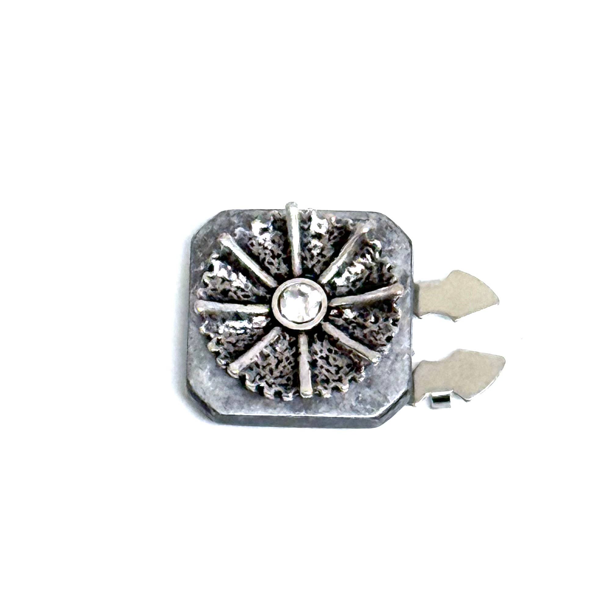 Mirta Accessori Moda - Wholesale Lapel Pin/Button - Maternity - Copri Pulsante Argento Vintage