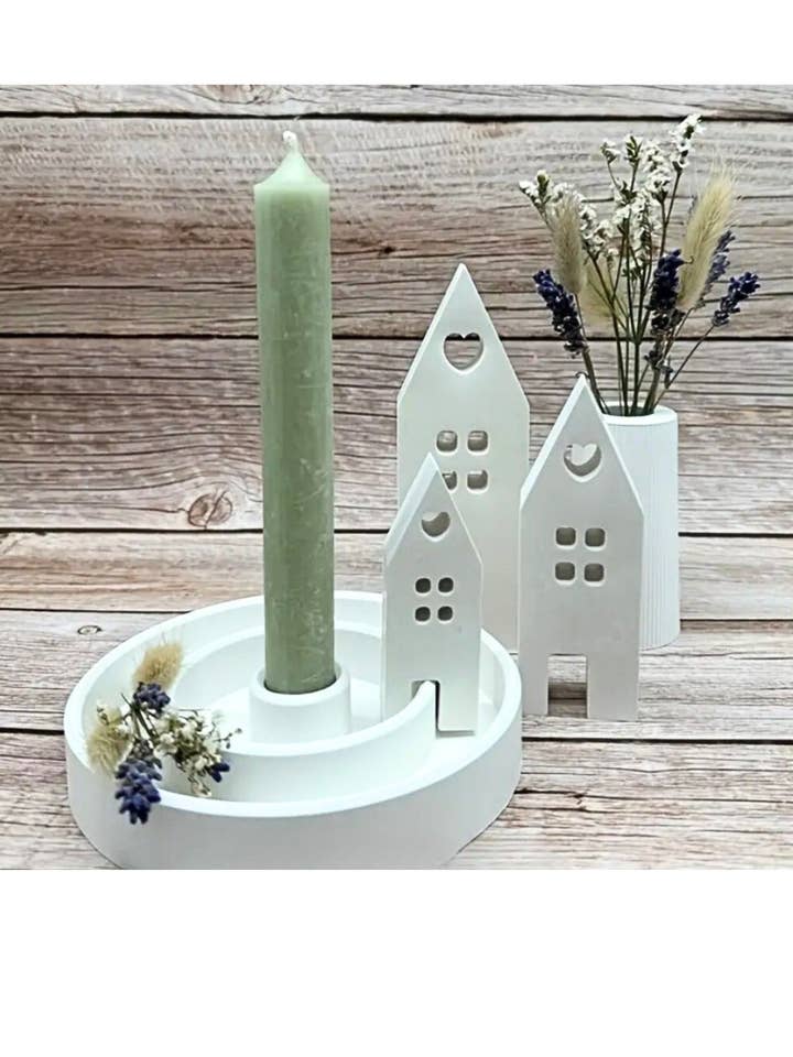 Ljusstake med hjärthus för wholesale av Lithomo