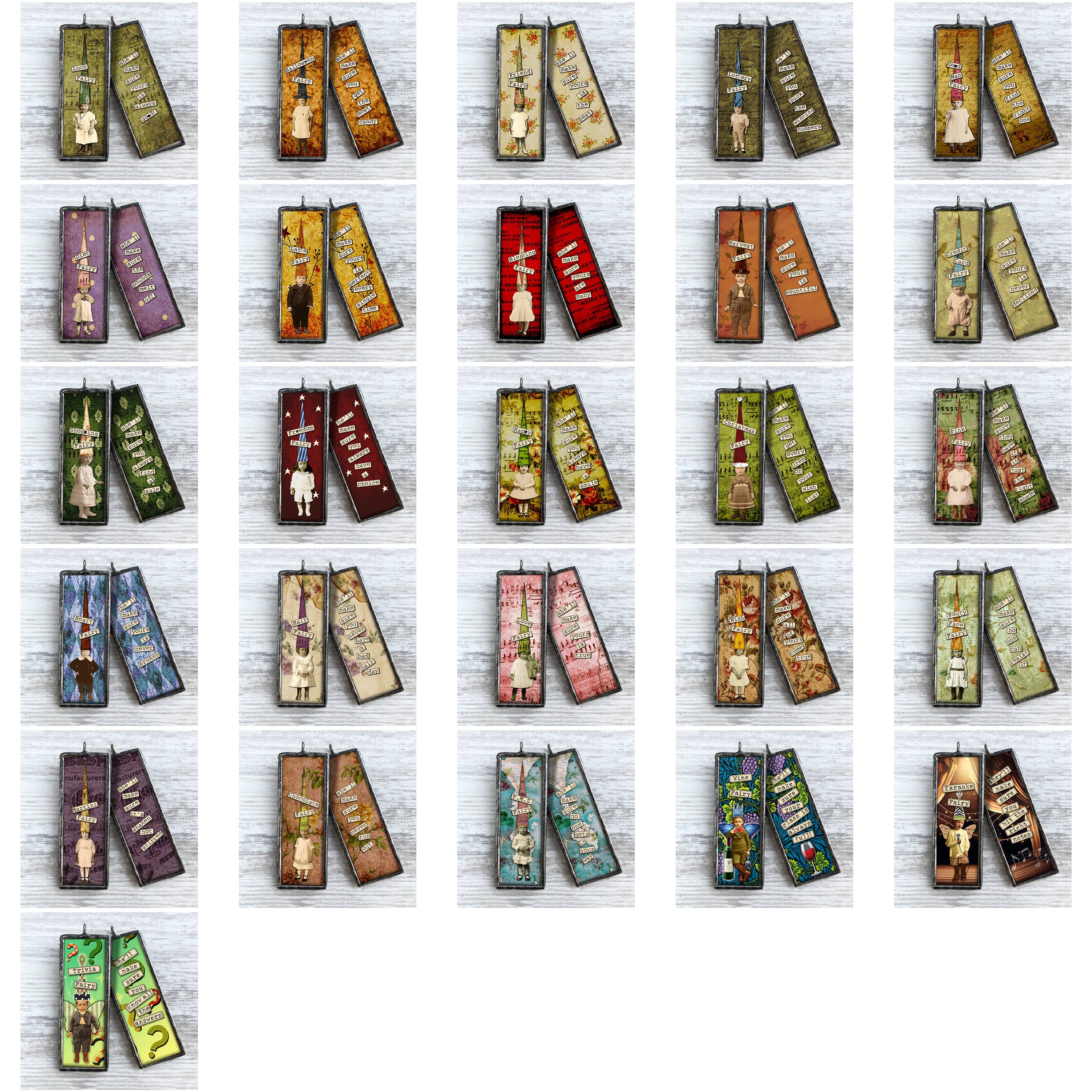 Homestyle Charlie - Vente Lots de décorations - Collection Fairy : ensemble complet de 26 ornements kitsch1