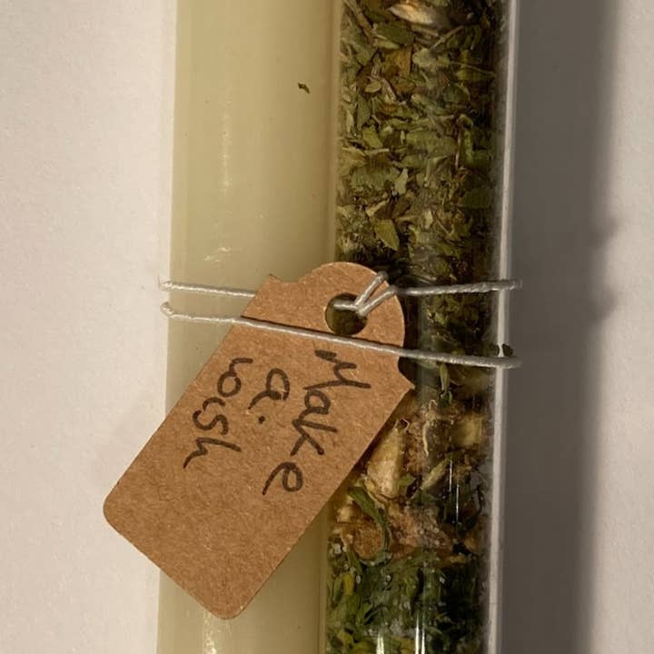 Sally Oliver - Wholesale Meditation Supplies - Make a Wish Spell Set, Witchcraft, Spell Tube and Candle