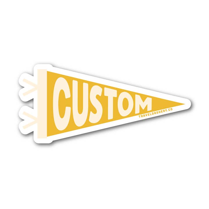 traveldashery - Wholesale Sticker - custom pennant sticker0