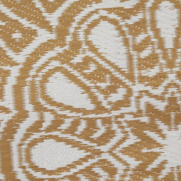 Welcome Home Unbeatable Deals - Wholesale Area Rug - Taupe Sunflower Outdoor Rug 5 Ft Round