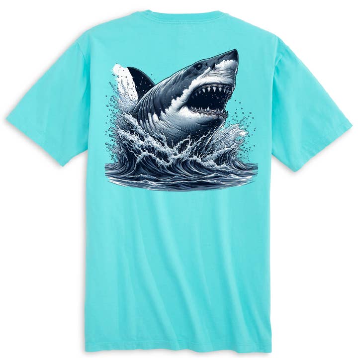 Cape Cod, MA Jaws Men's for wholesale by Saltwater Born